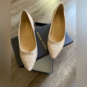 Adrienne Vittadini Sparkling Gold Heels